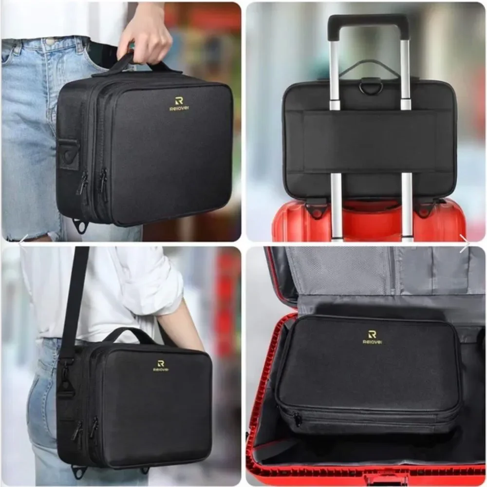 Relavel Travel Makeup Train Case Portable Makeup Case Organizer EUC